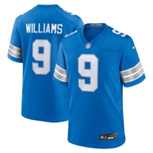 Jameson Williams Detroit Lions Nike Game Jersey - Blue- 49Native