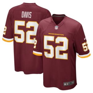 Jamin Davis Washington Football Team Nike 2021 NFL Draft First Round Pick Game Jersey - Burgundy- 49Native