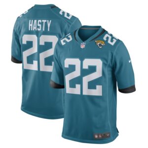 Jamycal Hasty Jacksonville Jaguars Nike Game Player Jersey - Teal- 49Native