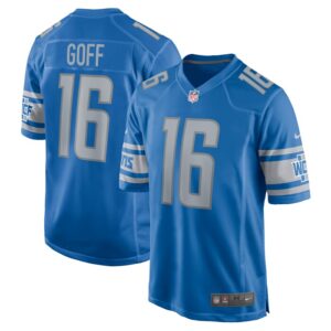 Jared Goff Detroit Lions Nike Game Jersey - Blue- 49Native