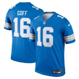 Jared Goff Detroit Lions Nike Legend Jersey - Blue- 49Native