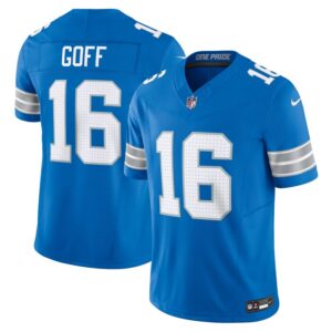 Jared Goff Detroit Lions Nike Vapor F.U.S.E. Limited Jersey - Blue- 49Native