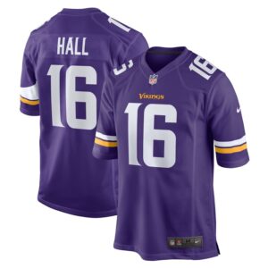 Jaren Hall Minnesota Vikings Nike  Game Jersey -  Purple- 49Native