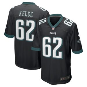 Jason Kelce Philadelphia Eagles Nike Game Jersey - Black- 49Native
