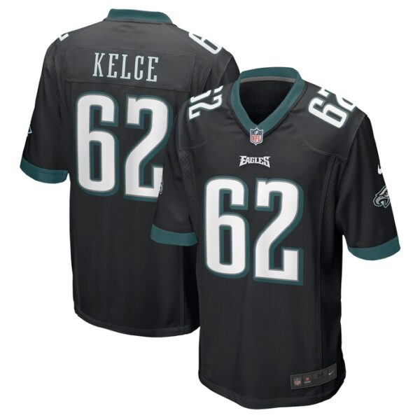 Jason Kelce Philadelphia Eagles Nike Game Jersey - Black- 49Native