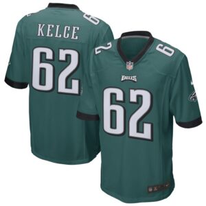 Jason Kelce Philadelphia Eagles Nike Game Jersey - Midnight Green- 49Native