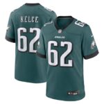 Jason Kelce Philadelphia Eagles Nike Team Game Jersey - Midnight Green- 49Native