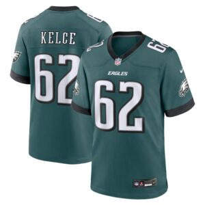 Jason Kelce Philadelphia Eagles Nike Team Game Jersey - Midnight Green- 49Native