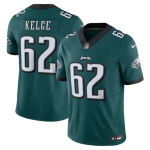 Jason Kelce Philadelphia Eagles Nike Vapor F.U.S.E. Limited Jersey - Midnight Green- 49Native