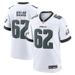 Jason Kelce Philadelphia Eagles Nike White Game Jersey - White- 49Native