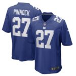 Jason Pinnock New York Giants Nike Game Player Jersey - Royal- 49Native