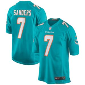 Jason Sanders Miami Dolphins Nike Game Jersey - Aqua- 49Native