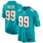 Jason Taylor Miami Dolphins Nike Game Retired Player Jersey - Aqua- 49Native