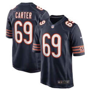 Ja'Tyre Carter Chicago Bears Nike Game Player Jersey - Navy- 49Native