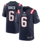 Javon Baker New England Patriots Nike Team Game Jersey -  Navy- 49Native