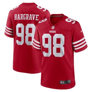 Javon Hargrave San Francisco 49ers Nike Game Player Jersey - Scarlet- 49Native
