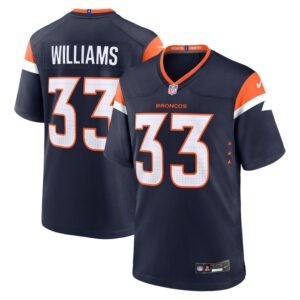 Javonte Williams Denver Broncos Nike Mile High Collection Alternate Game Jersey - Navy- 49Native