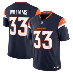 Javonte Williams Denver Broncos Nike Mile High Collection Vapor F.U.S.E. Limited Jersey - Navy- 49Native