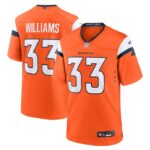 Javonte Williams Denver Broncos Nike Mile High Collection Game Jersey - Orange- 49Native