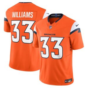 Javonte Williams Denver Broncos Nike Mile High Collection Vapor F.U.S.E. Limited Jersey - Orange- 49Native