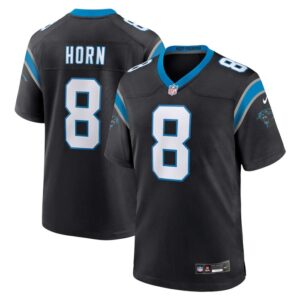 Jaycee Horn Carolina Panthers Nike Game Jersey - Black- 49Native