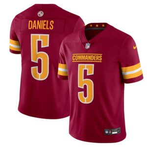 Jayden Daniels Washington Commanders Nike  Vapor Untouchable Limited Jersey - Burgundy- 49Native