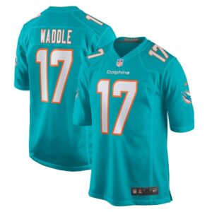 Jaylen Waddle Miami Dolphins Nike Game Player Jersey - Aqua- 49Native