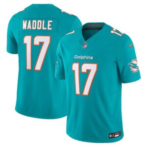 Jaylen Waddle Miami Dolphins Nike Vapor F.U.S.E. Limited Jersey - Aqua- 49Native