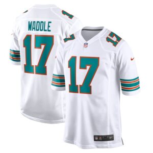 Jaylen Waddle Miami Dolphins Nike Game Jersey - White- 49Native