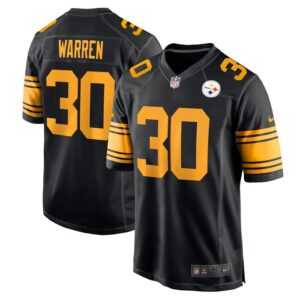 Jaylen Warren Pittsburgh Steelers Nike Alternate Game Jersey -  Black- 49Native