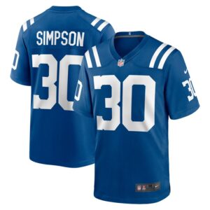 Jaylin Simpson Indianapolis Colts Nike Game Jersey -  Royal- 49Native