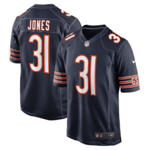 Jaylon Jones Chicago Bears Nike Game Player Jersey - Navy- 49Native