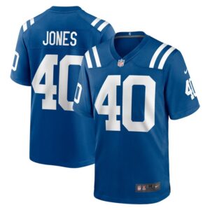 Jaylon Jones Indianapolis Colts Nike Team Game Jersey -  Royal- 49Native