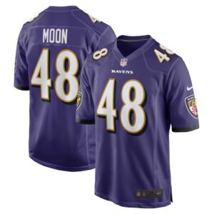 Jeremiah Moon Baltimore Ravens Nike Game Player Jersey - Purple- 49Native