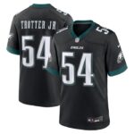 Jeremiah Trotter Jr. Philadelphia Eagles Nike Alternate 2024 NFL Draft Game Jersey - Black- 49Native