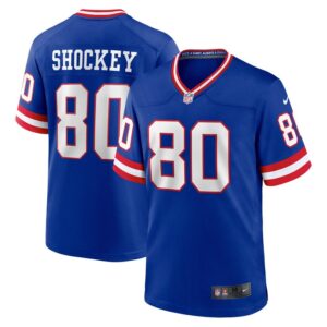 Jeremy Shockey New York Giants Nike Classic Retired Player Game Jersey - Royal- 49Native