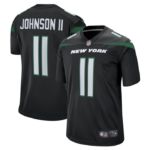 Jermaine Johnson II New York Jets Nike Alternate Game Jersey - Stealth Black- 49Native
