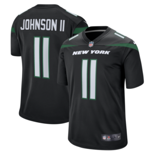 Jermaine Johnson II New York Jets Nike Alternate Game Jersey - Stealth Black- 49Native