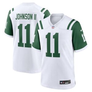 Jermaine Johnson II New York Jets Nike Classic Alternate Game Jersey - White- 49Native