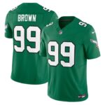 Jerome Brown Philadelphia Eagles Nike Alternate Vapor F.U.S.E. Limited Jersey - Kelly Green- 49Native