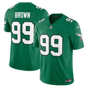 Jerome Brown Philadelphia Eagles Nike Alternate Vapor F.U.S.E. Limited Jersey - Kelly Green- 49Native