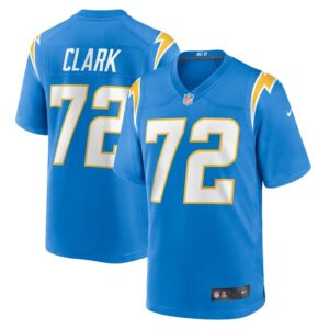Jerrod Clark Los Angeles Chargers Nike Team Game Jersey -  Powder Blue- 49Native