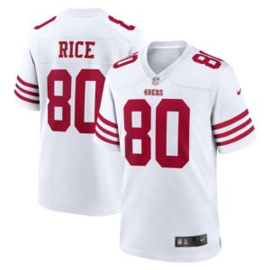 Jerry Rice San Francisco 49ers Nike Retired Player Game Jersey - White- 49Native
