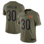 Jessie Bates III Cincinnati Bengals Nike 2022 Salute To Service Limited Jersey - Olive- 49Native