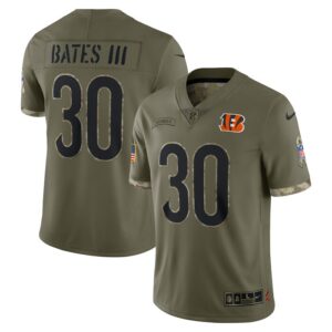 Jessie Bates III Cincinnati Bengals Nike 2022 Salute To Service Limited Jersey - Olive- 49Native