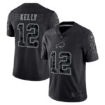 Jim Kelly Buffalo Bills Nike Retired Player RFLCTV Limited Jersey - Black- 49Native