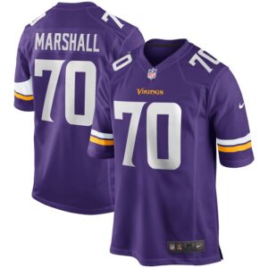 Jim Marshall Minnesota Vikings Nike Game Retired Player Jersey - Purple- 49Native
