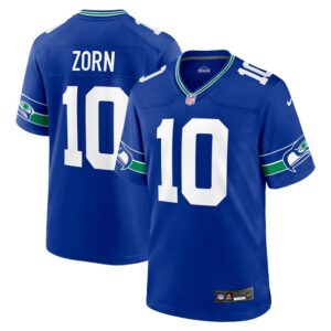 Jim Zorn Seattle Seahawks Nike Throwback Retired Player Game Jersey - Royal- 49Native