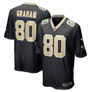 Jimmy Graham New Orleans Saints Nike Team Game Jersey -  Black- 49Native
