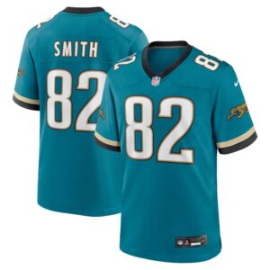 Jimmy Smith Jacksonville Jaguars Nike Prowler Throwback Retired Player Game Jersey - Teal- 49Native